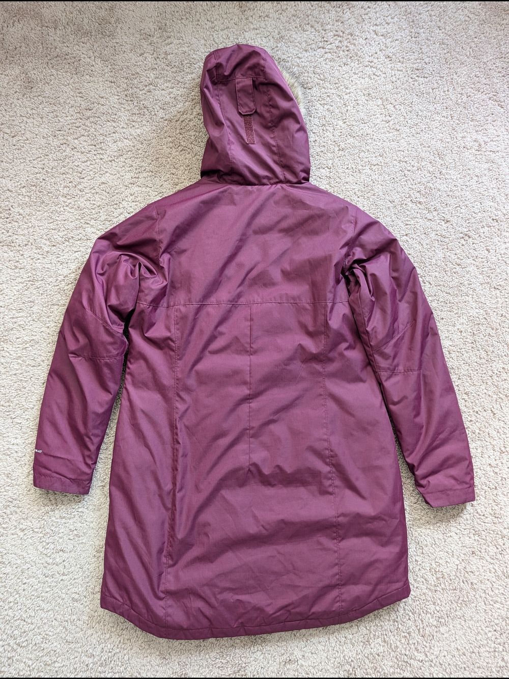 Columbia Womens Plum Purple Suttle Mountain Long Insulated Jacket Size Large - Picture 4 of 16
